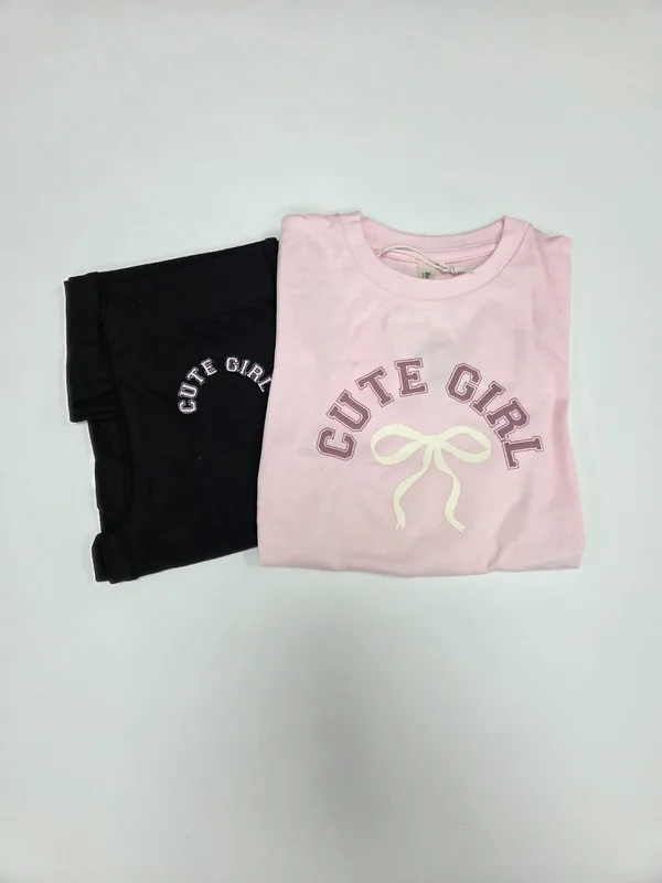 חליפת ג';רסי + לייקרה CUTE GIRL